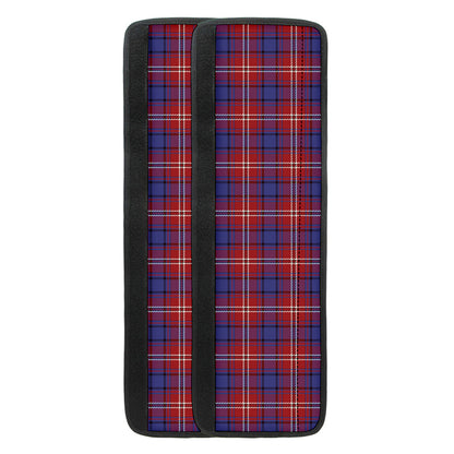Red Blue And White Tartan Pattern Print Refrigerator Handle Covers
