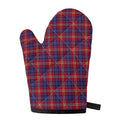 Red Blue And White Tartan Pattern Print Single Oven Mitt