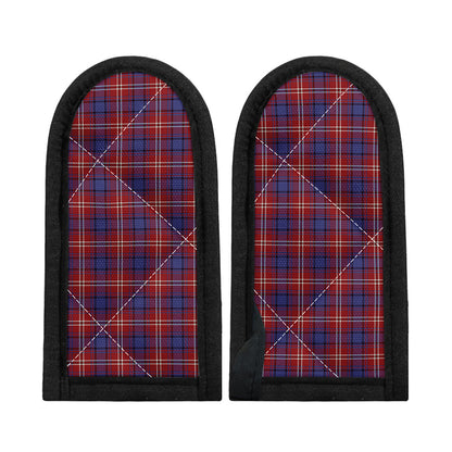Red Blue And White Tartan Pattern Print Skillet Handle Cover