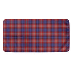 Red Blue And White Tartan Pattern Print Towel