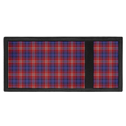 Red Blue And White Tartan Pattern Print Trifold Wallet
