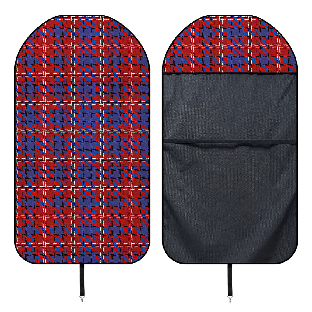 Red Blue And White Tartan Pattern Print Waterproof Car Seat Cover
