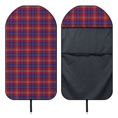Red Blue And White Tartan Pattern Print Waterproof Car Seat Cover