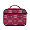 Red Boho Flower Pattern Print Briefcase Bible Bag