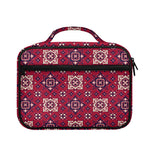 Red Boho Flower Pattern Print Briefcase Bible Bag