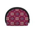Red Boho Flower Pattern Print Coin Purse