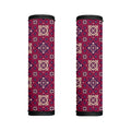 Red Boho Flower Pattern Print Handle Covers