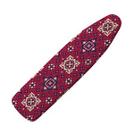 Red Boho Flower Pattern Print Ironing Board Cover