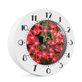 Red Bouvardia Print Alarm Clock