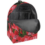 Red Bouvardia Print Backpack