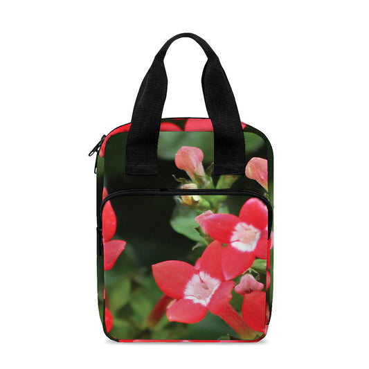 Red Bouvardia Print Bible Tote Bag