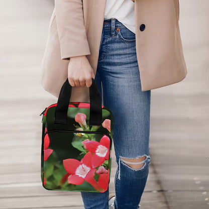 Red Bouvardia Print Bible Tote Bag