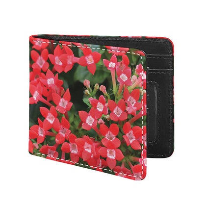 Red Bouvardia Print Bifold Wallet