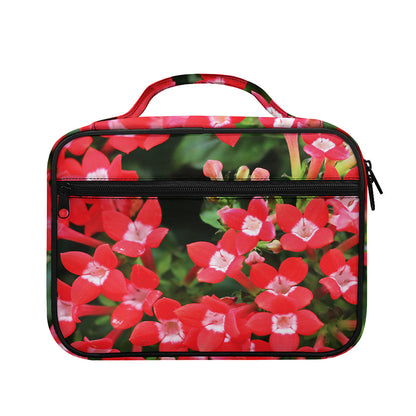 Red Bouvardia Print Briefcase Bible Bag