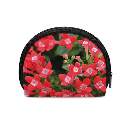 Red Bouvardia Print Coin Purse