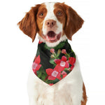 Red Bouvardia Print Dog Bandana