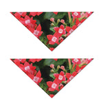 Red Bouvardia Print Dog Bandana