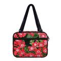 Red Bouvardia Print Double Strap Bible Bag