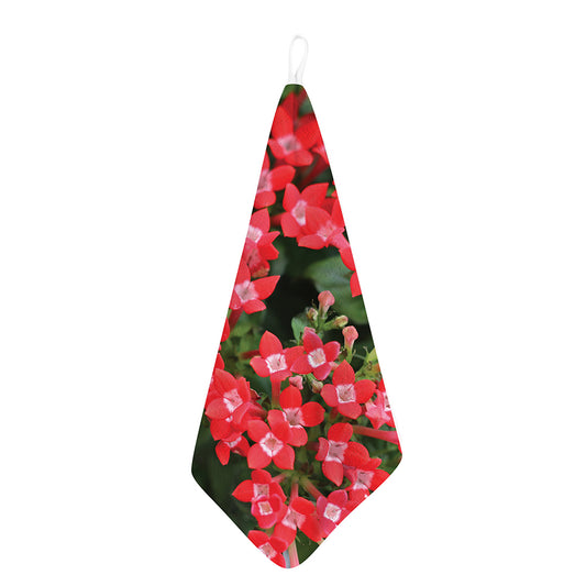 Red Bouvardia Print Hand Towel