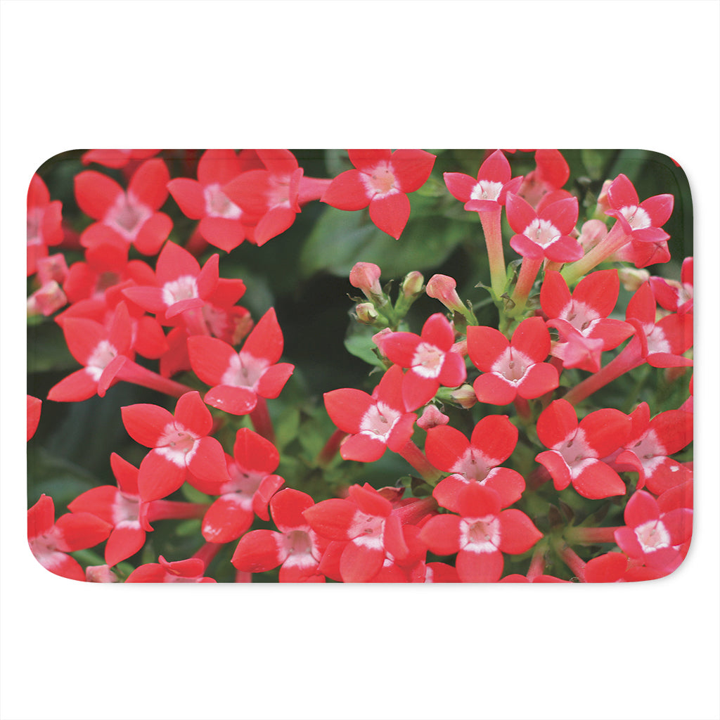 Red Bouvardia Print Indoor Door Mat