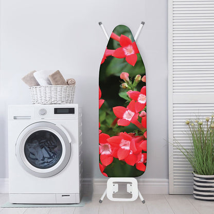 Red Bouvardia Print Ironing Board Cover