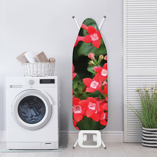 Red Bouvardia Print Ironing Board Cover