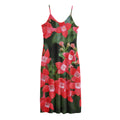 Red Bouvardia Print Jersey Midi Cami Dress