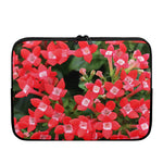 Red Bouvardia Print Laptop Sleeve
