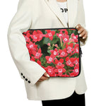 Red Bouvardia Print Laptop Sleeve