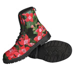 Red Bouvardia Print Backpack