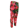 Red Bouvardia Print Men's Compression Pants