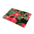 Red Bouvardia Print Pet Cooling Mat Cover