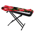 Red Bouvardia Print Piano Keyboard Cover