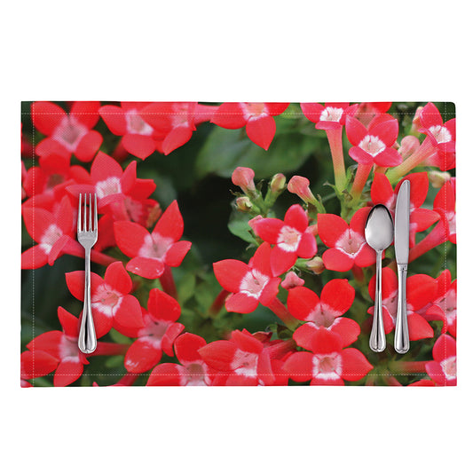 Red Bouvardia Print Placemat