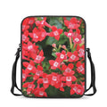 Red Bouvardia Print Rectangular Crossbody Bag