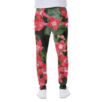 Red Bouvardia Print Scuba Joggers