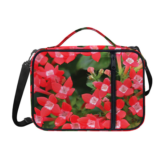 Red Bouvardia Print Shoulder Strap Bible Bag