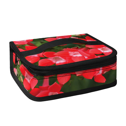 Red Bouvardia Print Small Lunch Bag
