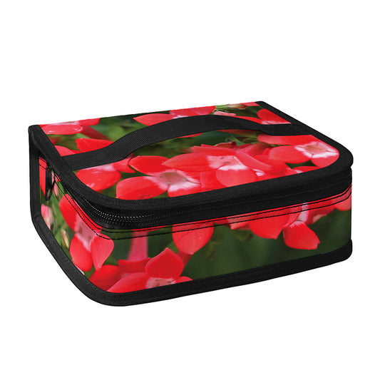 Red Bouvardia Print Small Lunch Bag