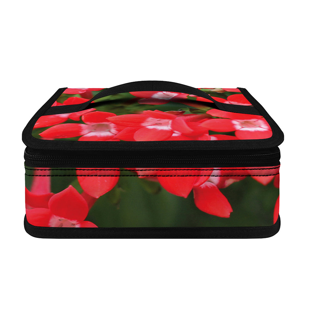 Red Bouvardia Print Small Lunch Bag