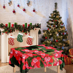 Red Bouvardia Print Tablecloth