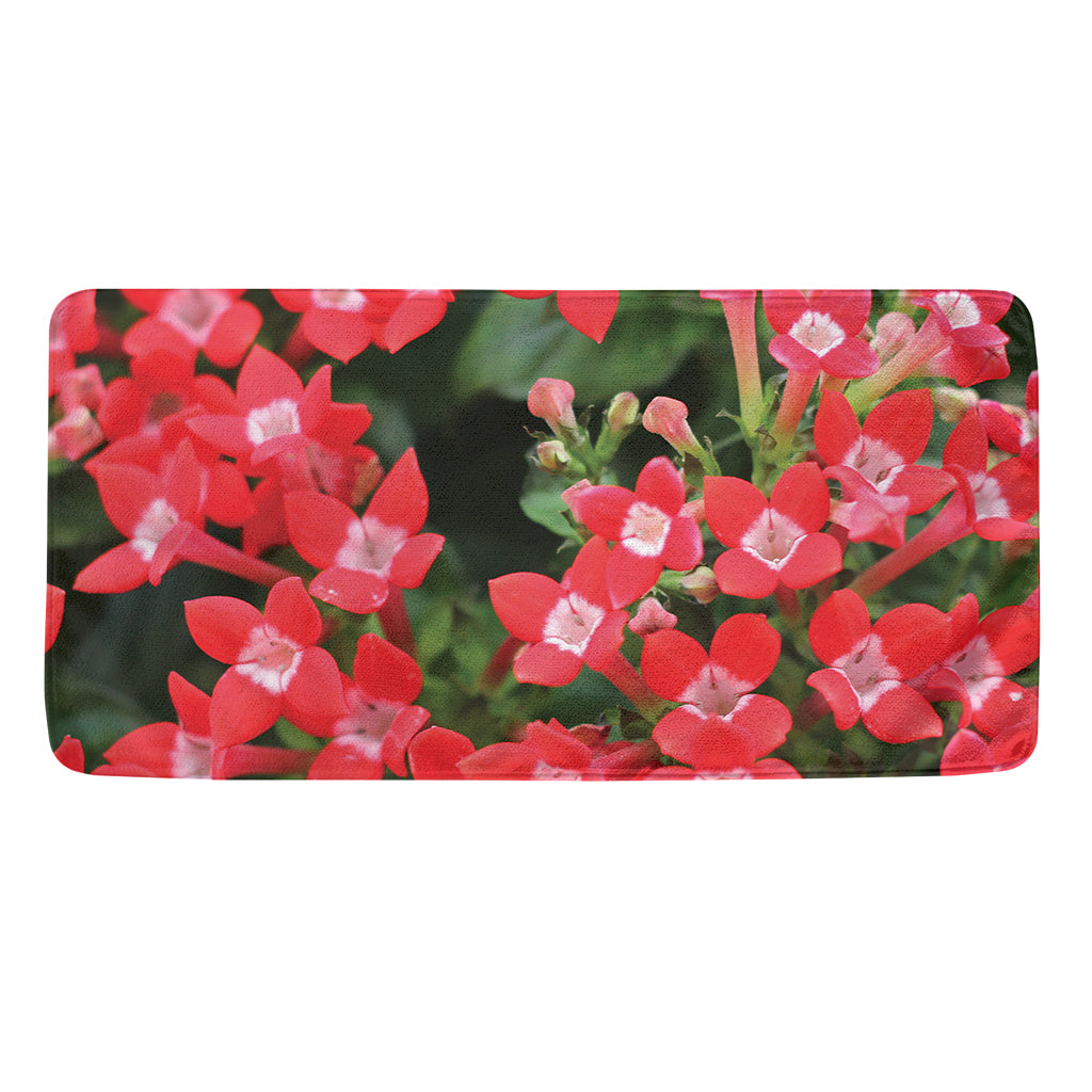 Red Bouvardia Print Towel