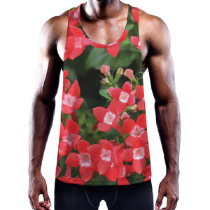 Red Bouvardia Print Training Tank Top