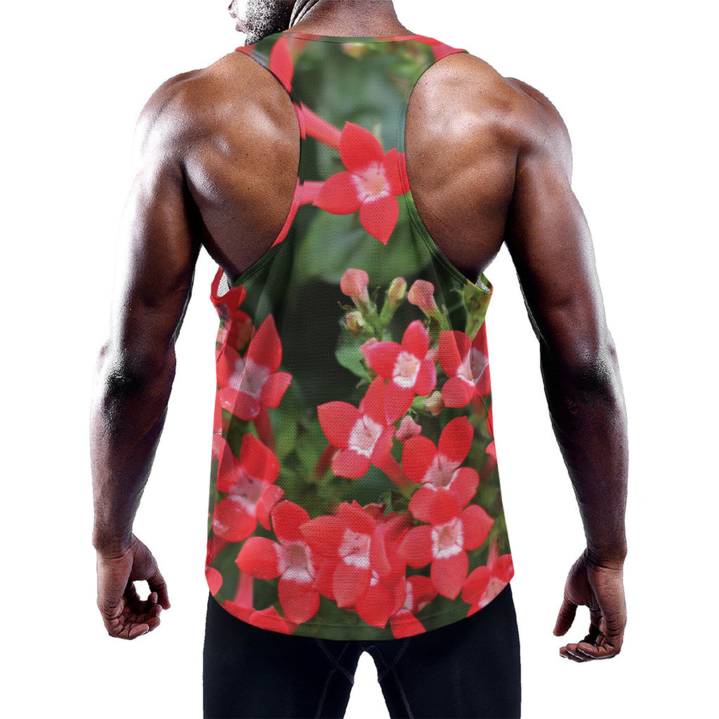 Red Bouvardia Print Training Tank Top