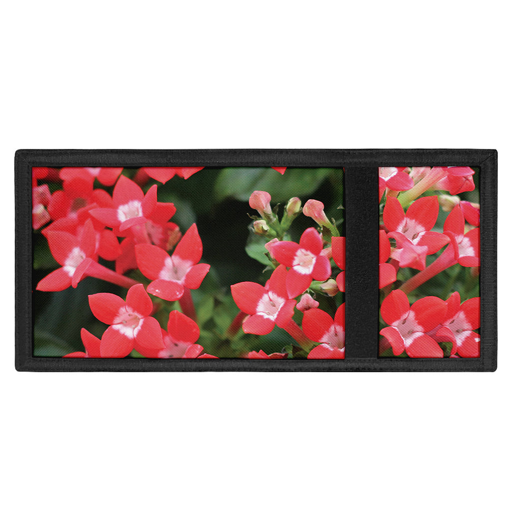Red Bouvardia Print Trifold Wallet