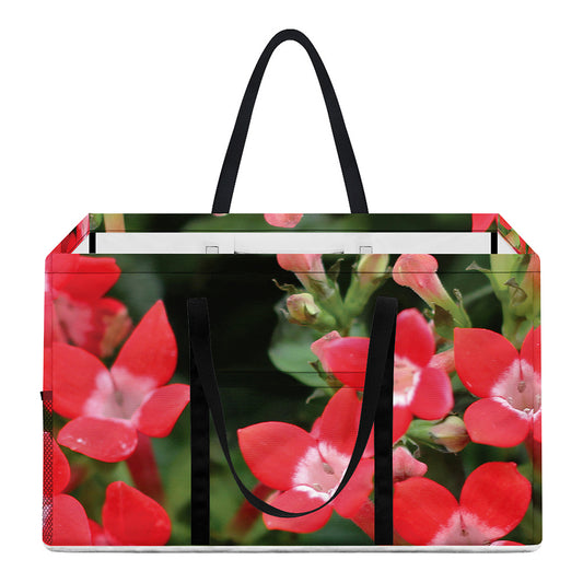 Red Bouvardia Print Utility Tote Bag