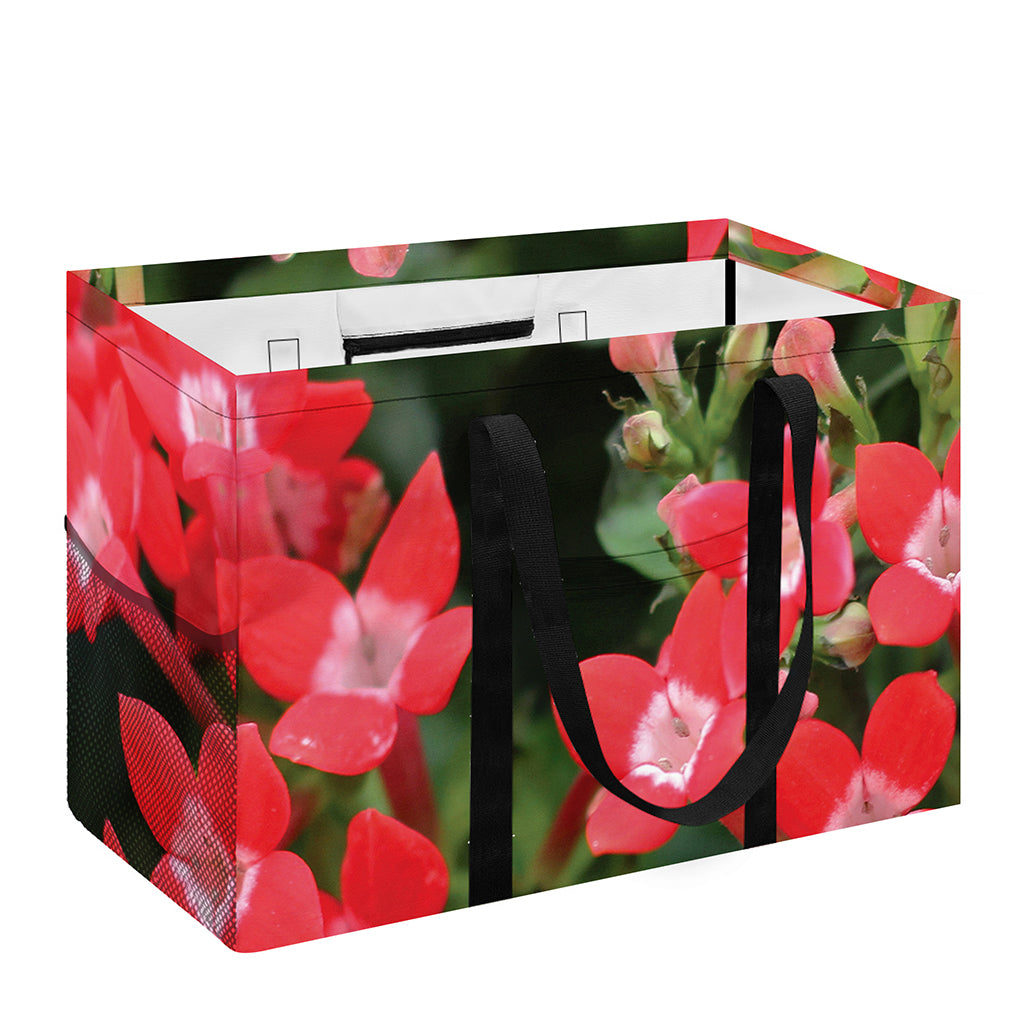 Red Bouvardia Print Utility Tote Bag