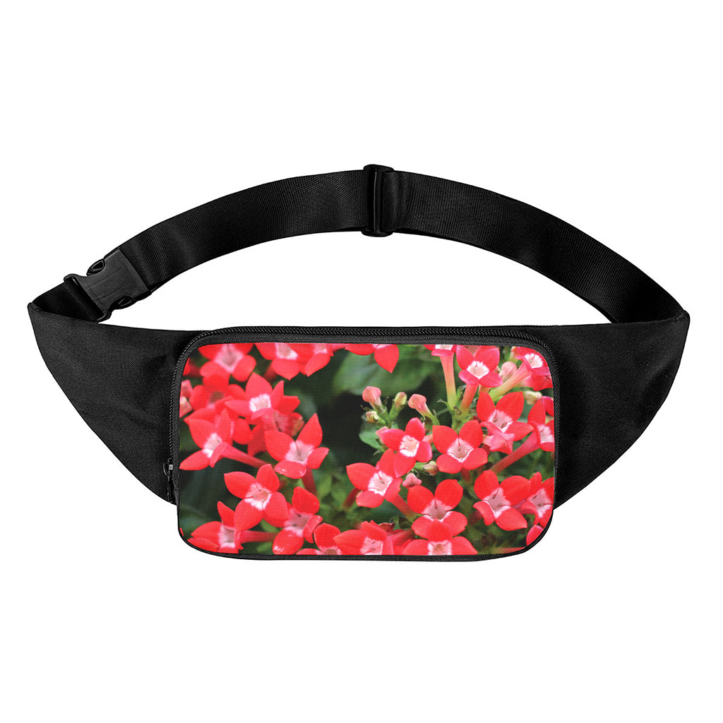 Red Bouvardia Print Waist Bag