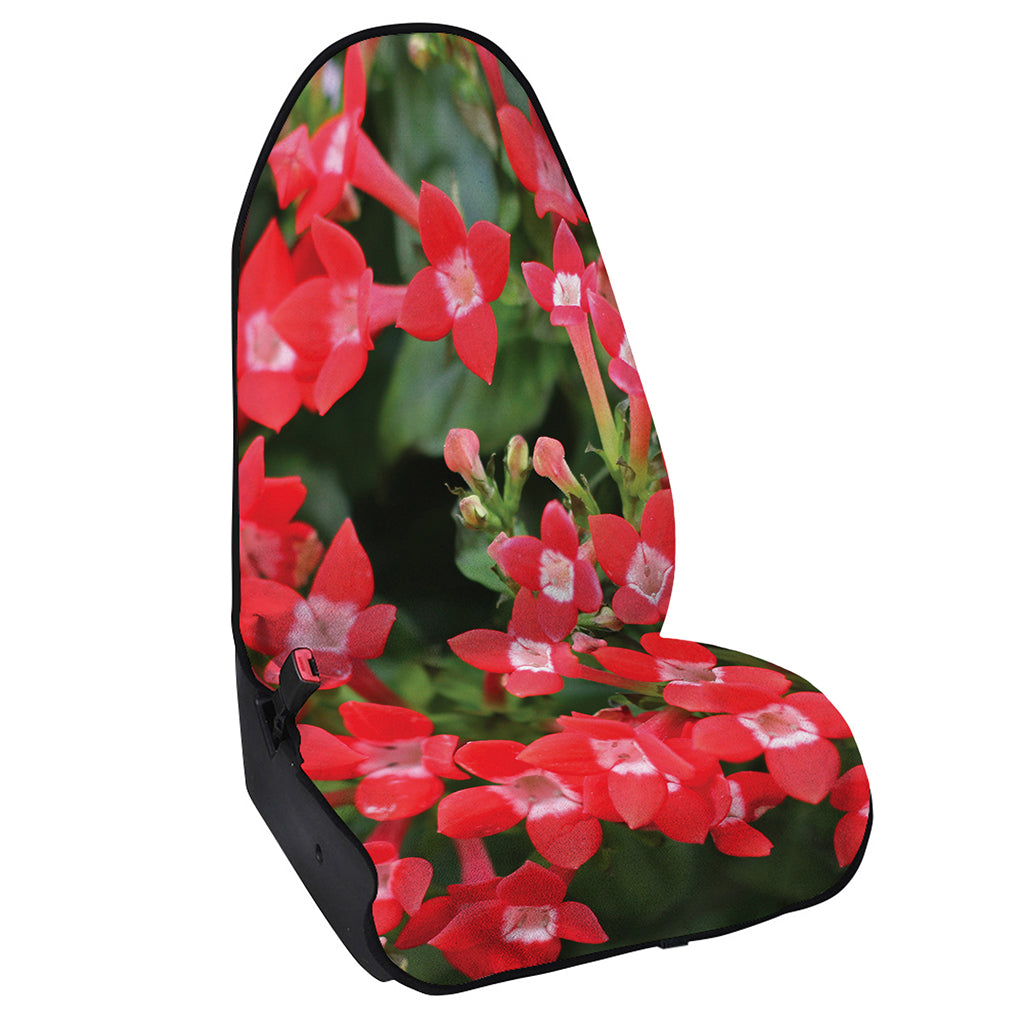 Red Bouvardia Print Waterproof Car Seat Cover
