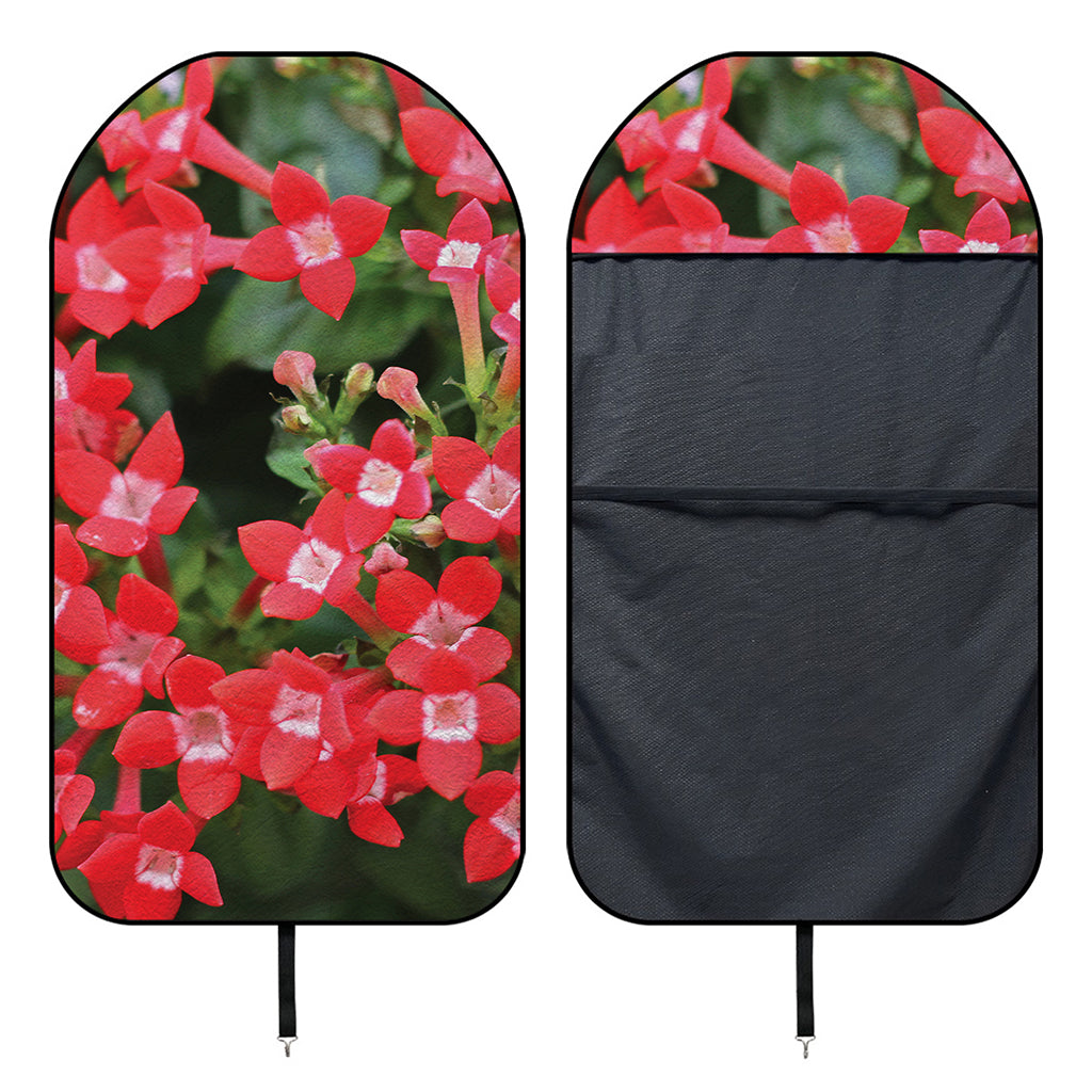 Red Bouvardia Print Waterproof Car Seat Cover
